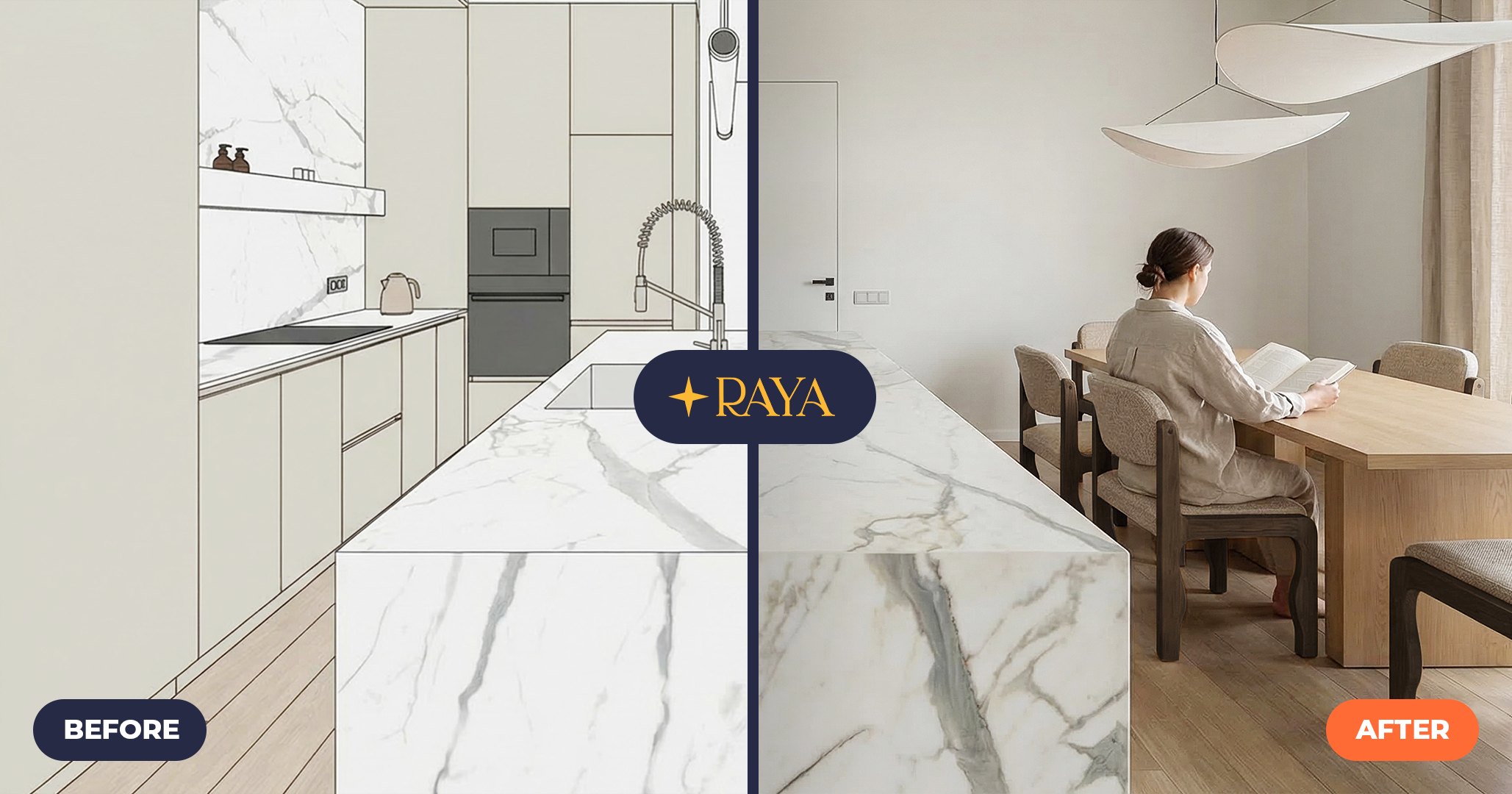AI Architectural Rendering & Interior Visualization - RAYA